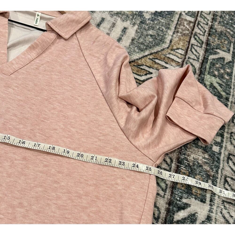 NWT Halara Polo V-Neck High-Low Top - Picture 4 of 5